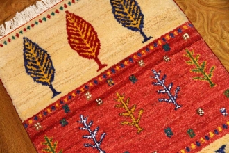 とても細かい結び方のギャッベNO:58160