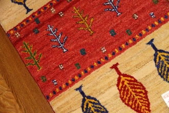 とても細かい結び方のギャッベNO:58160