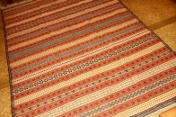 珍しい産地のキリムカラートストライプ模様29918