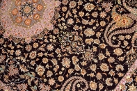 最高級ペルシャ絨毯シルク100%ラグサイズ60007