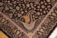 最高級ペルシャ絨毯シルク100%ラグサイズ60007