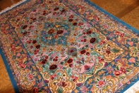 ペルシャ絨毯イスファハン、高級ハンドメイドラグ311600