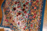 ペルシャ絨毯イスファハン、高級ハンドメイドラグ311600