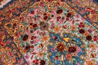 ペルシャ絨毯イスファハン、高級ハンドメイドラグ311600