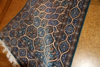 ペルシャ絨毯イスファハンゴンバディーデザインブルー3190001