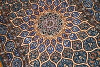 ペルシャ絨毯イスファハンゴンバディーデザインブルー3190001