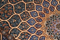 ペルシャ絨毯イスファハンゴンバディーデザインブルー3190001