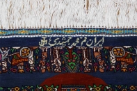 トップクラス手織りシルクペルシャ絨毯有名工房センターラグ60019