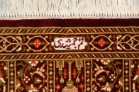 素敵な模様の絹玄関マットペルシャ織り50041