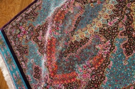 最高級手織りシルクペルシャ絨毯ジャムシディー工房60016