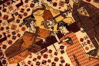 絶対,絶対見た事がないペルシャ絨毯1127