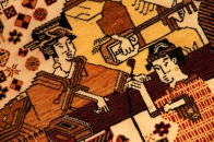 絶対,絶対見た事がないペルシャ絨毯1127