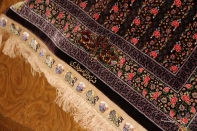 最高級有名工房のJEDDI玄関マットシルクペルシャ絨毯60064