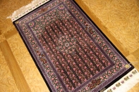 最高級有名工房のJEDDI玄関マットシルクペルシャ絨毯60064