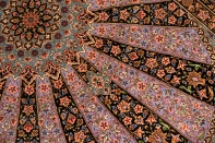 最高級有名工房のJEDDI玄関マットシルクペルシャ絨毯60062