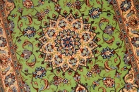 カシャーンシルク最高級手織りペルシャ絨毯75113