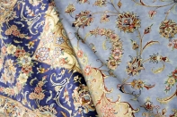 シルク絨毯最高級カシャーンシルク6平米ペルシャ絨毯75997