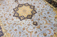 シルク絨毯最高級カシャーンシルク6平米ペルシャ絨毯75997