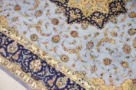 シルク絨毯最高級カシャーンシルク6平米ペルシャ絨毯75997