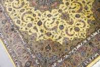 最高級カシャーンシルクリビング手織りペルシャ絨毯75198