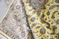 最高級カシャーンシルクリビング手織りペルシャ絨毯75198