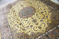 最高級カシャーンシルクリビング手織りペルシャ絨毯75198