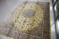 最高級カシャーンシルクリビング手織りペルシャ絨毯75198