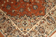 カシャーン産地の手織りペルシャ絨毯18946