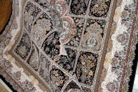 最高級機械織りペルシャカーペットラグヘシティー高級紺色ー990076C