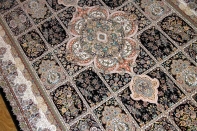 最高級機械織りペルシャカーペットラグヘシティー高級紺色ー990076C