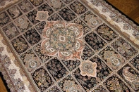 最高級機械織りペルシャカーペットラグヘシティー高級紺色ー990076C