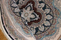 イラン製最高級機械織りペルシャカーペット丸い形990084K