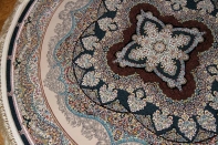 イラン製最高級機械織りペルシャカーペット丸い形990084K