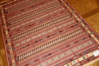 高級シルジャンキリム草木染めラグサイズ34582