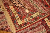 高級シルジャンキリム草木染めラグサイズ34582