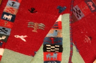 キリムとギャッベの織り方玄関サイズ9900017