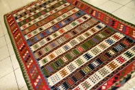 ペルシャキリムキングサイズシラズ産地リビングラグ329000