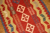 玄関マットの手織りキリムシラズ産地ウール46514
