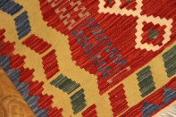 玄関マットの手織りキリムシラズ産地ウール46514