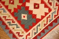 おしゃれイランキリムの玄関絨毯サイズ46503