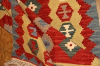 キリムの手織りマット、イラン輸入シラズ産46510