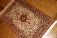 玄関ホール絨毯のハンドメイドシルクペルシャクム産56091