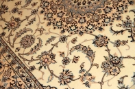 ペルシャリビング絨毯の6帖、明るい色彩メダリオン59034