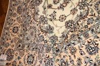 ペルシャリビング絨毯の6帖、明るい色彩メダリオン59034