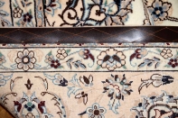 ペルシャリビング絨毯の6帖、明るい色彩メダリオン59034