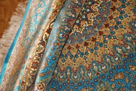 絨毯丸い、最高級手織りペルシャ絨毯円形絹60001