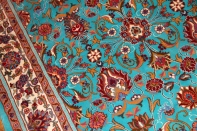 手織りペルシャ絨毯とても綺麗なブルーマシャード産地21180