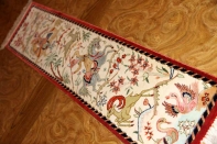 小さいハンティングデザイン細長いペルシャ絨毯49011