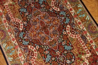 シルクの玄関マットカラフルなペルシャ絨毯56094