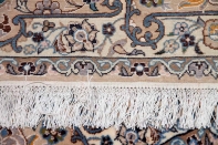 エメラルドグリーン高級ペルシャナイン玄関マット21191